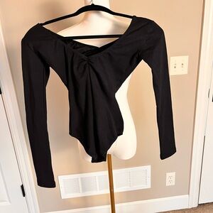 Black long sleeve dance Leotard hardly worn